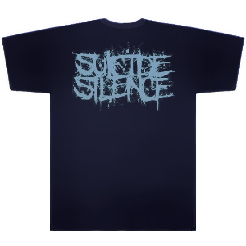 Футболка Suicide Silence - Skull темно-синя