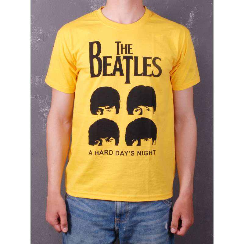 Футболка The Beatles - A Hard Day's Night жовта