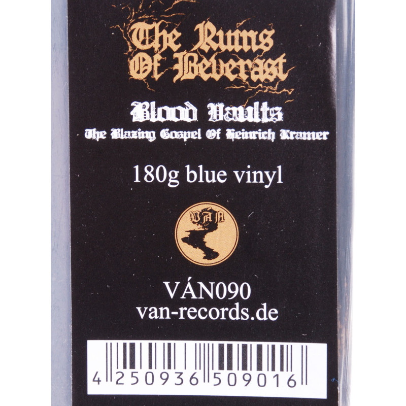 The Ruins Of Beverast - Blood Vaults - The Blazing Gospel Of Heinrich Kramer 2LP (Gatefold Blue Vinyl)