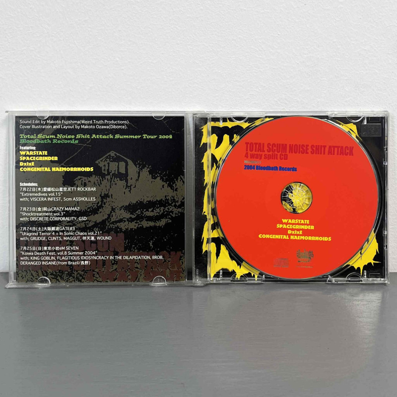 Warstate / Spacegrinder / DxIxE / Congenital Haemorrhoids - Total Scum Noise Shit Attack CD