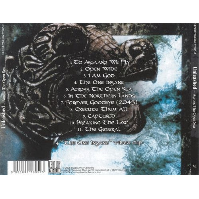Unleashed - Across The Open Sea CD