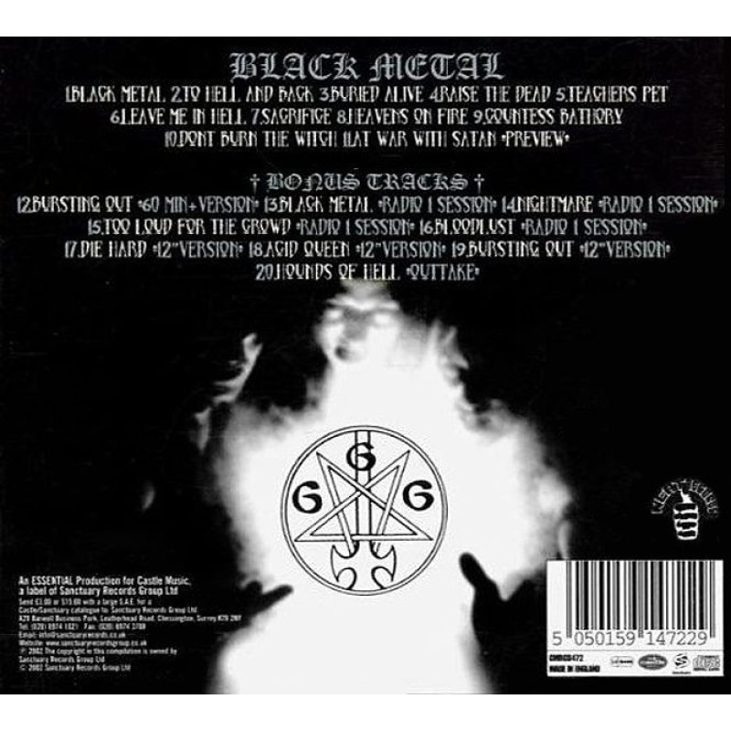Venom - Black Metal CD