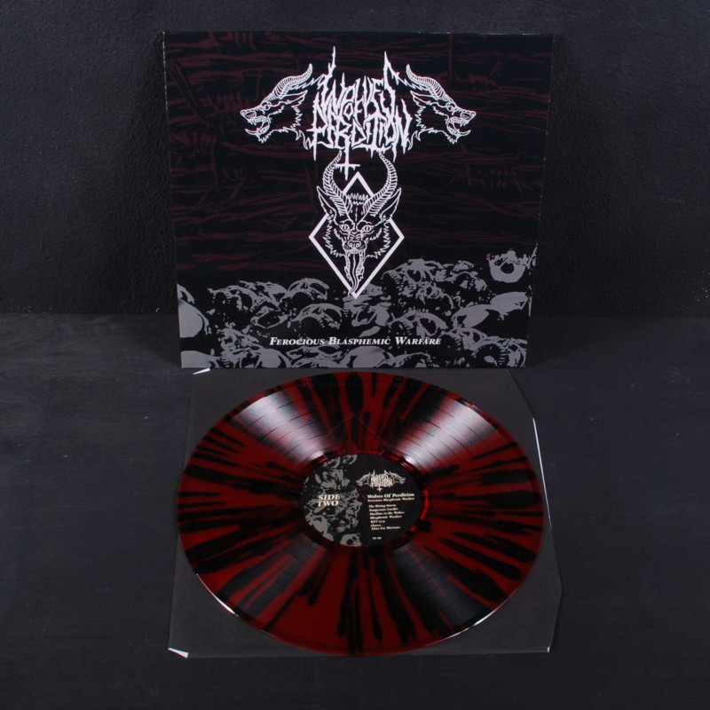 Wolves Of Perdition - Ferocious Blasphemic Warfare LP (Red / Black Splatter Vinyl)