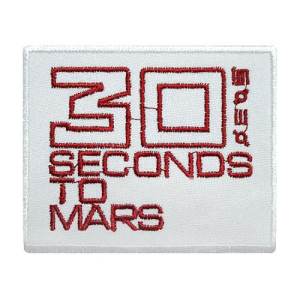 Нашивка 30 Seconds To Mars White вышитая