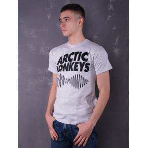 Футболка Arctic Monkeys світло-сіра меланжева