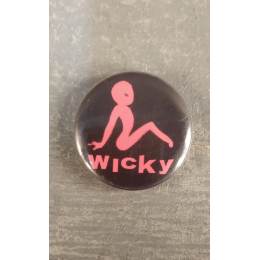 Значок металлический круглый Wicky