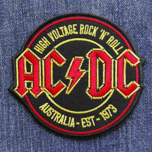 Нашивка AC/DC - Australia Est 1973 вишита кругла