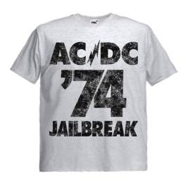 Футболка мужская AC/DC - Jailbreak пепельная