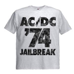 Футболка мужская AC/DC - Jailbreak пепельная