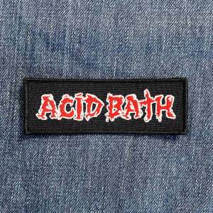 Нашивка Acid Bath Red/White Logo вишита