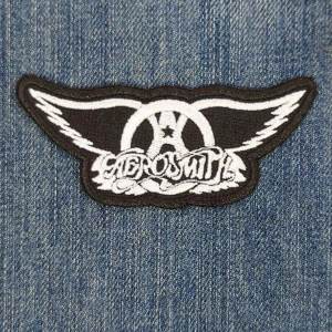 Нашивка Aerosmith White Logo вишита фігурна