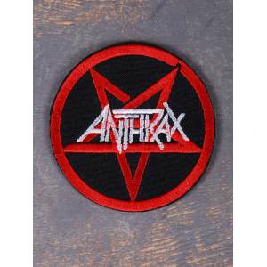 Нашивка Anthrax пентаграма вишита
