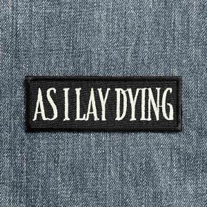Нашивка As I Lay Dying White Logo вишита