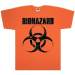 Футболка мужская Biohazard оранжевая