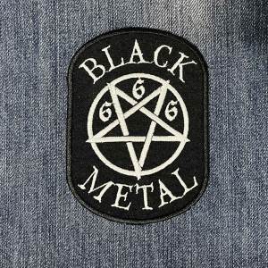 Нашивка Black Metal Pentagram 666 вишита
