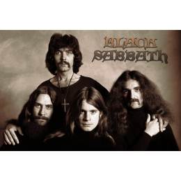 Плакат на баннерной основе Black Sabbath 4