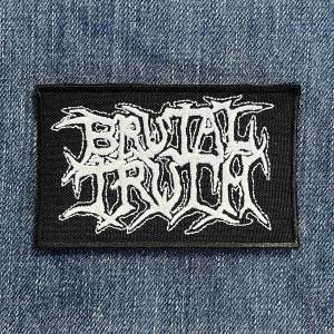Нашивка Brutal Truth White Logo вишита