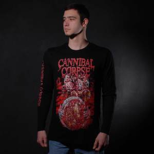 Лонгслів Cannibal Corpse - Rotting Heads (B&C) чорний