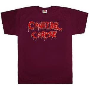 Футболка мужская Cannibal Corpse Logo бордовая