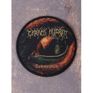 Нашивка Carach Angren - Lammendam чёрная тканая круглая