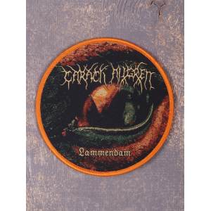 Нашивка Carach Angren - Lammendam оранжевая тканая круглая