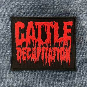 Нашивка Cattle Decapitation Red Logo вишита