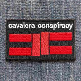 Нашивка Cavalera Conspiracy Logo Red на чорному вишита