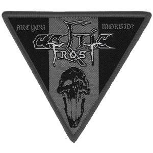 Нашивка Celtic Frost - Are You Morbid? тканая треугольная серая