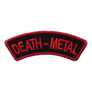 Нашивка Death Metal вышитая арка