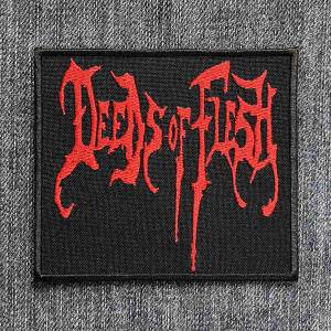 Нашивка Deeds Of Flesh Red Logo вишита