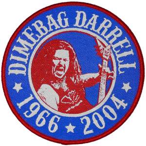 Нашивка Dimebag Darrell - Tribute тканая круглая