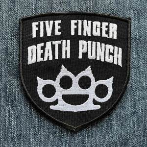 Нашивка Five Finger Death Punch White Logo вишита