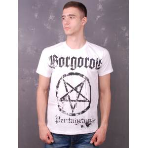 Футболка Gorgoroth - Pentagram біла