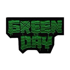 Нашивка Green Day зелена вишита