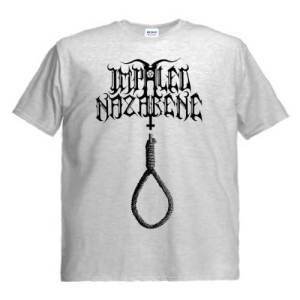 Футболка мужская Impaled Nazarene - Hangman's Rope пепельная
