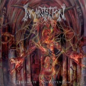 Incantation - Decimate Christendom LP (Gatefold Purple / Oxblood Marbled Vinyl)