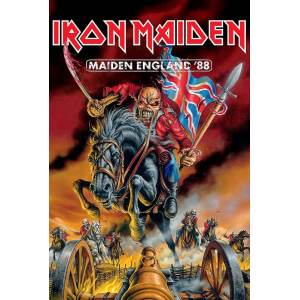 Плакат на баннерной основе Iron Maiden - Maiden England '88