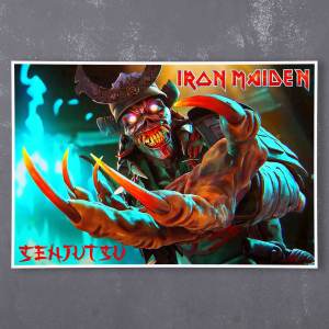 Плакат на баннерной основе Iron Maiden - Senjutsu 3