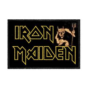 Нашивка Iron Maiden с чёртом вышитая