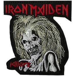 Нашивка Iron Maiden - Killers вышитая вырезанная (термонаклейка)
