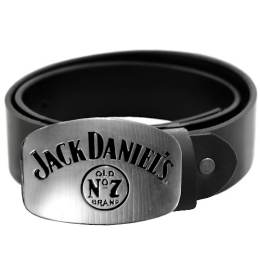 Ремень кожаный Jack Daniels 1 чёрный