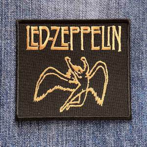 Нашивка Led Zeppelin янгол бронзова вишита