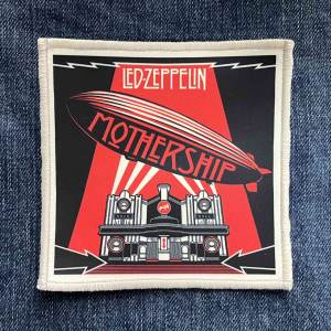 Нашивка Led Zeppelin - Mothership друкована біла кайма
