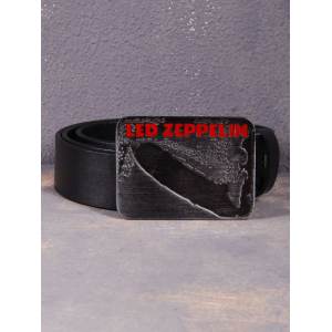 Ремень кожаный Led Zeppelin 1 чёрный