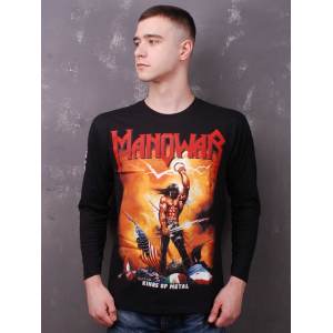 Лонгслів Manowar - Kings Of Metal (FOTL) чорний