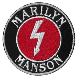 Нашивка Marilyn Manson вишита кругла
