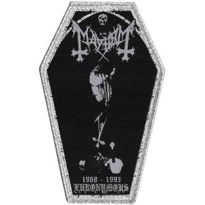 Нашивка Mayhem - Euronymous тканая