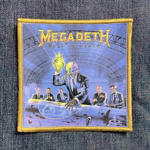 Нашивка Megadeth - Rust In Peace друкована жовта кайма