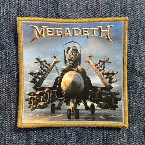 Нашивка Megadeth - Warheads On Foreheads друкована бронзова кайма