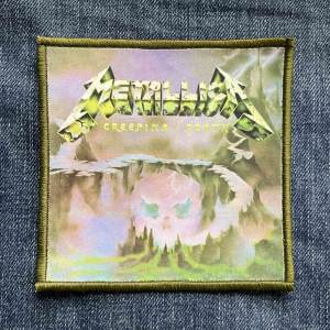 Нашивка Metallica - Creeping Death друкована зелена кайма